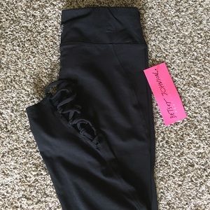 Betsey Johnson Performance Black Lattice Leggings